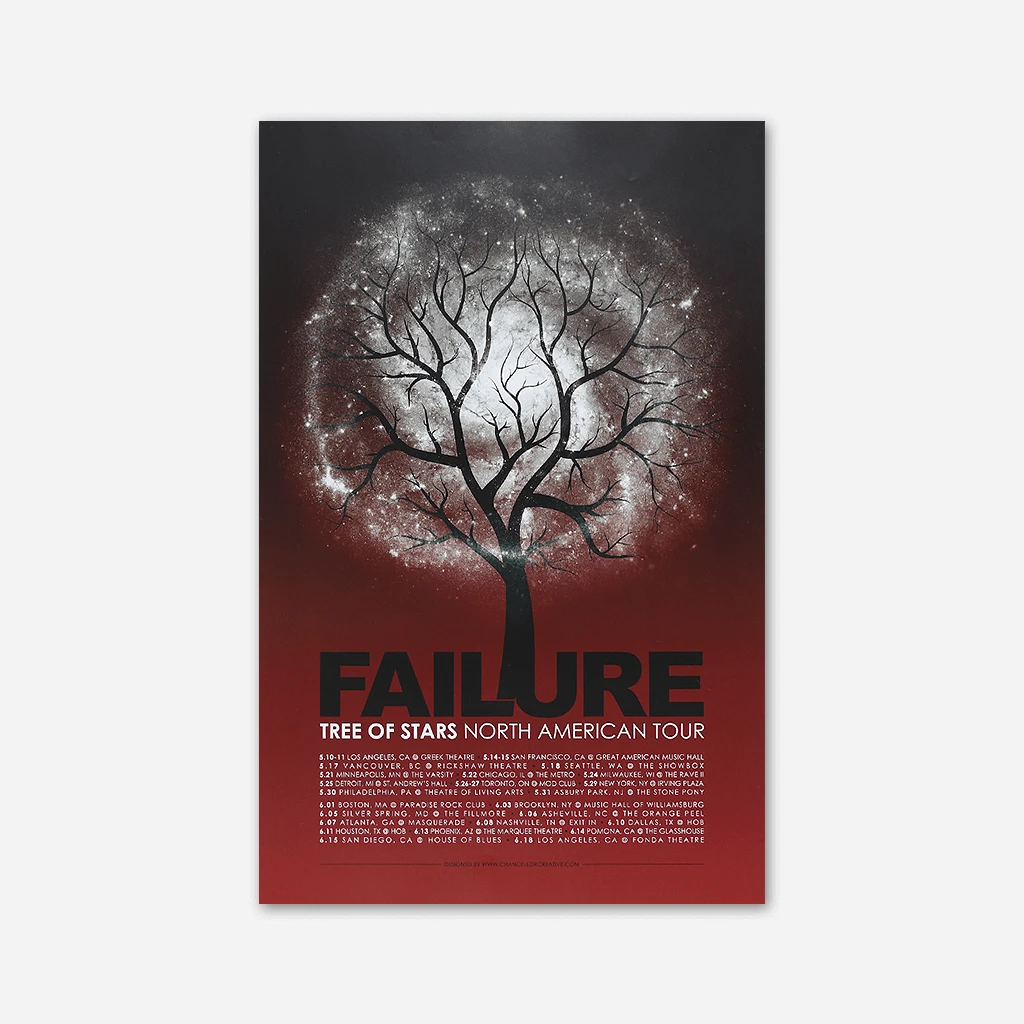 Failure Tree Of Stars North American Tour Posters New Merch 4 Failure Tree Of Stars North American Tour Posters New Merch