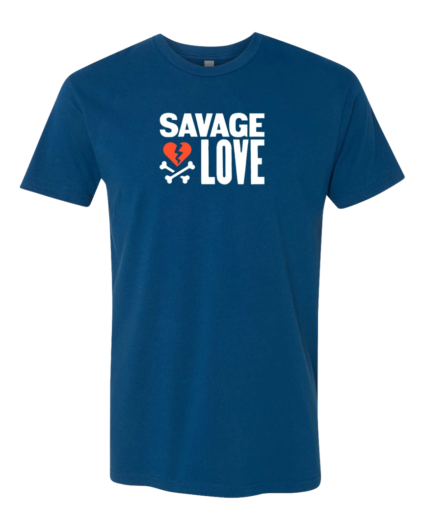 Savage Lovecast Savage Love Cool Blue T-Shirt New Merch 1 Savage Lovecast Savage Love Cool Blue T-Shirt New Merch