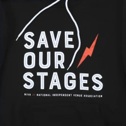 NIVA Red Lightning Black Pullover Hoodie