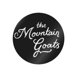 The Mountain Goats Script Circle Sticker