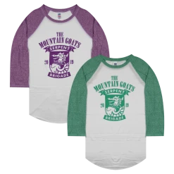 The Mountain Goats Serpent Brigade Baseball T-Shirt New Merch