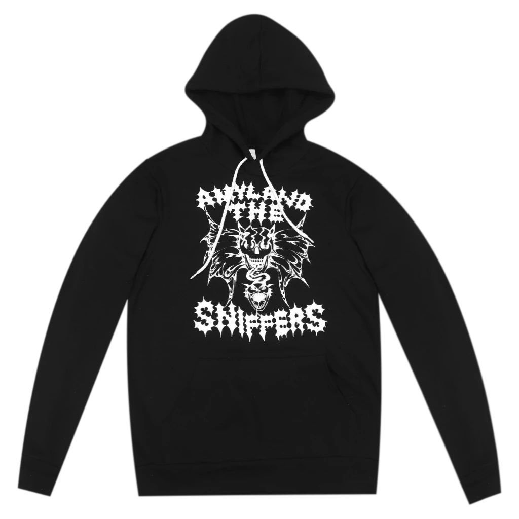 Amyl And The Sniffers Snake Black Pullover Hoodie 1 Amyl And The Sniffers Snake Black Pullover Hoodie