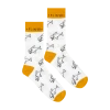 Flipper Fish - Yellow & White Socks