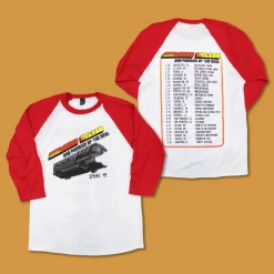 Lukas Nelson & Promise Of The Real 2019 Tour Bus Ship Red Raglan T-Shirt New Merch 11 Lukas Nelson & Promise Of The Real 2019 Tour Bus Ship Red Raglan T-Shirt New Merch