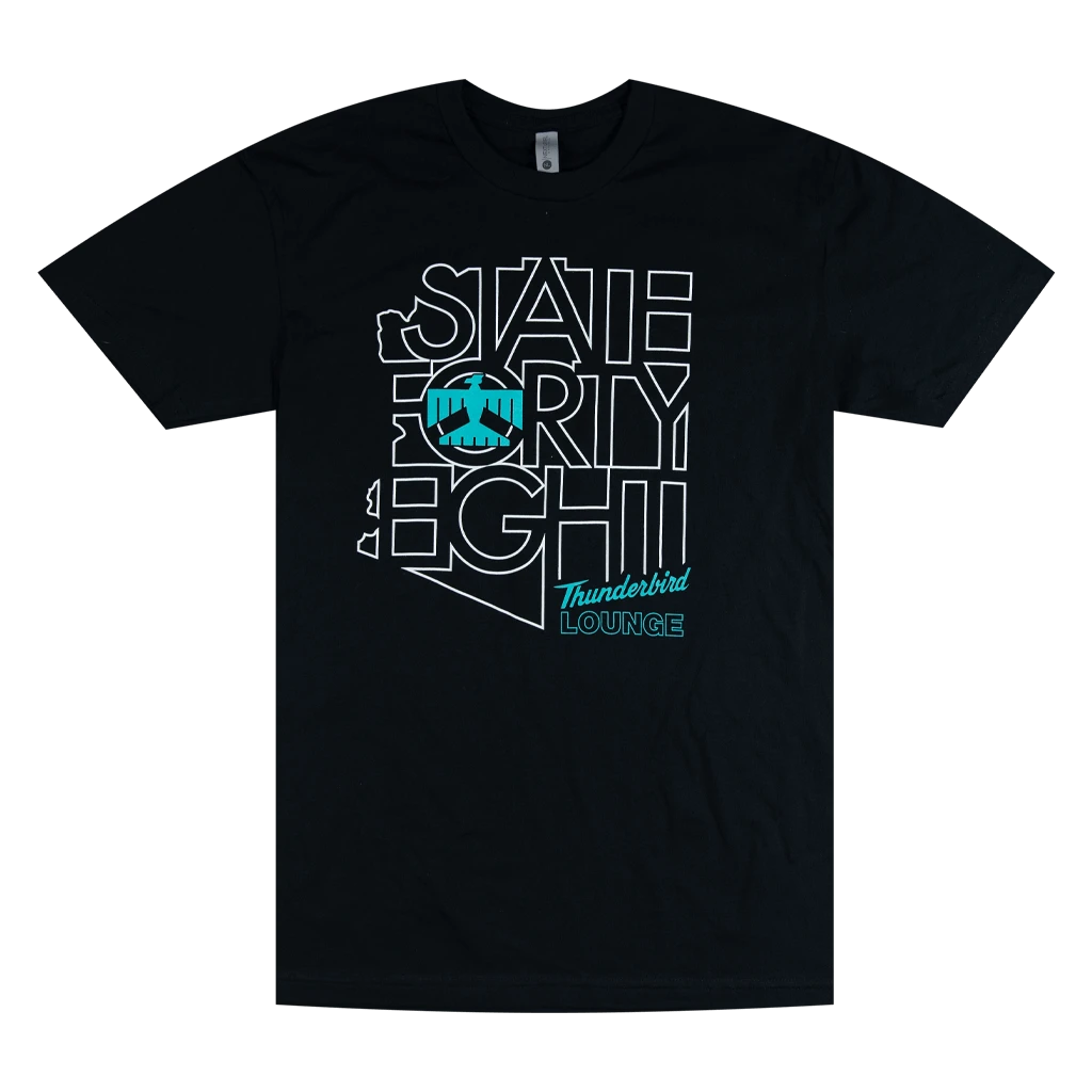 Thunderbird Lounge State Forty Eight Outline T-Shirt New Merch 1 Thunderbird Lounge State Forty Eight Outline T-Shirt New Merch