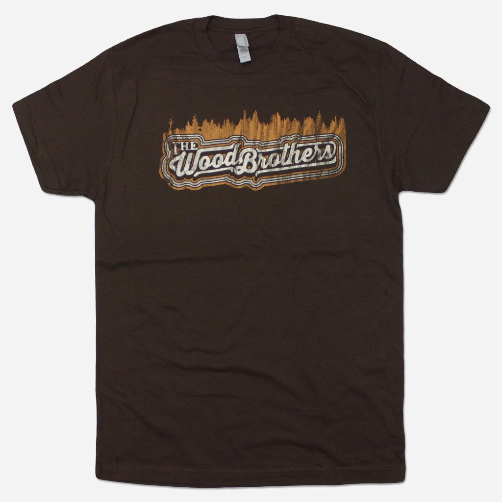 The Wood Brothers New Merch The Woods Brown T-Shirt 1 The Wood Brothers New Merch The Woods Brown T-Shirt