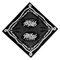 The Rebel Lounge Est. 2015 Black Bandana