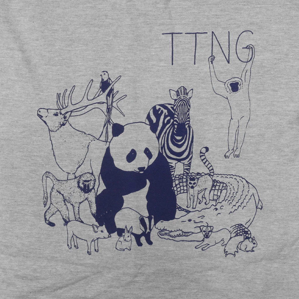 TTNG Animals Grey Crew Neck Pullover Sweatshirt New Merch 2 TTNG Animals Grey Crew Neck Pullover Sweatshirt New Merch