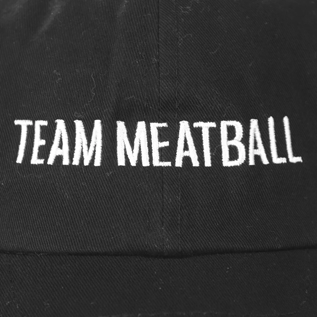 Meatball Merch Team Meatball Black Dad Hat 2 Meatball Merch Team Meatball Black Dad Hat