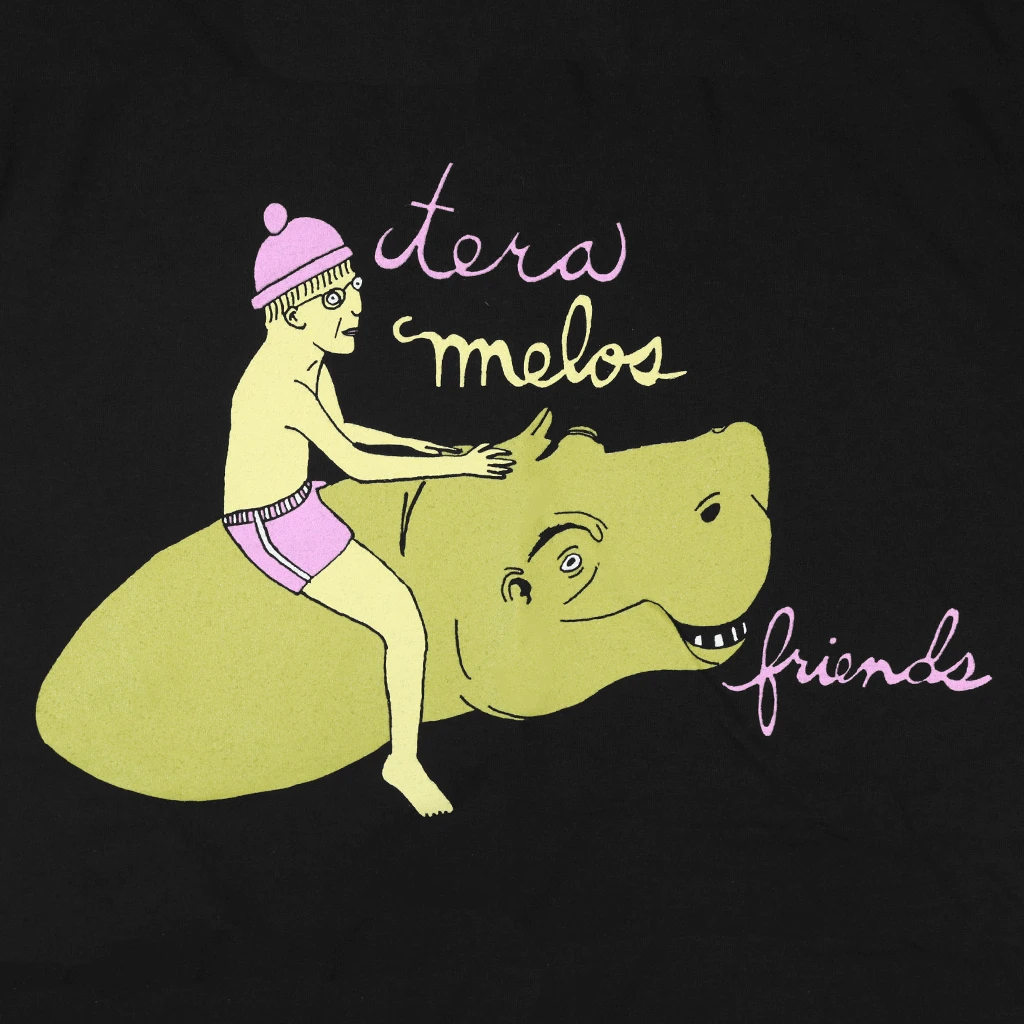 Tera Melos New Merch Friends Black T-Shirt 2 Tera Melos New Merch Friends Black T-Shirt