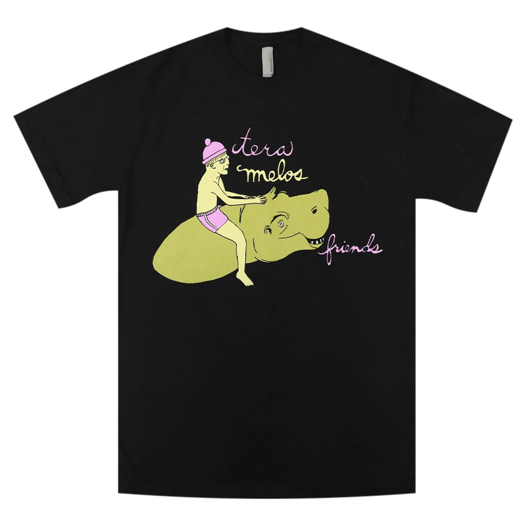 Tera Melos New Merch Friends Black T-Shirt 1 Tera Melos New Merch Friends Black T-Shirt