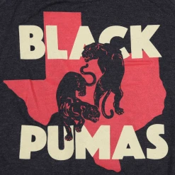 Black Pumas Double Puma Texas Women's Black Tank New Merch