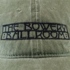 New Merch The Bowery Ballroom Olive Green Dad Hat