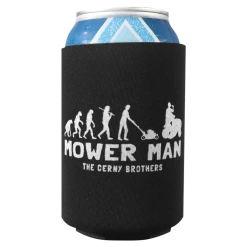 The Cerny Brothers Mower Man Black Koozie