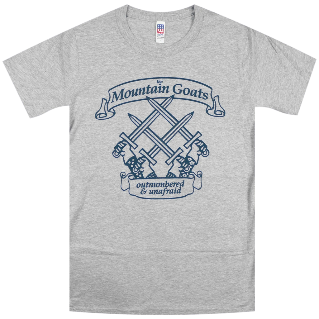 The Mountain Goats Four Swords Heather Grey T-Shirt New Merch 1 The Mountain Goats Four Swords Heather Grey T-Shirt New Merch