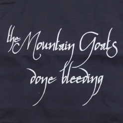 The Mountain Goats New Merch Done Bleeding Navy Tote