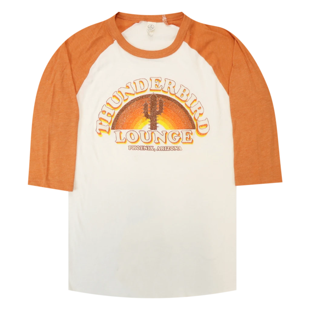Thunderbird Lounge New Merch Cactus Baseball T-Shirt 1 Thunderbird Lounge New Merch Cactus Baseball T-Shirt