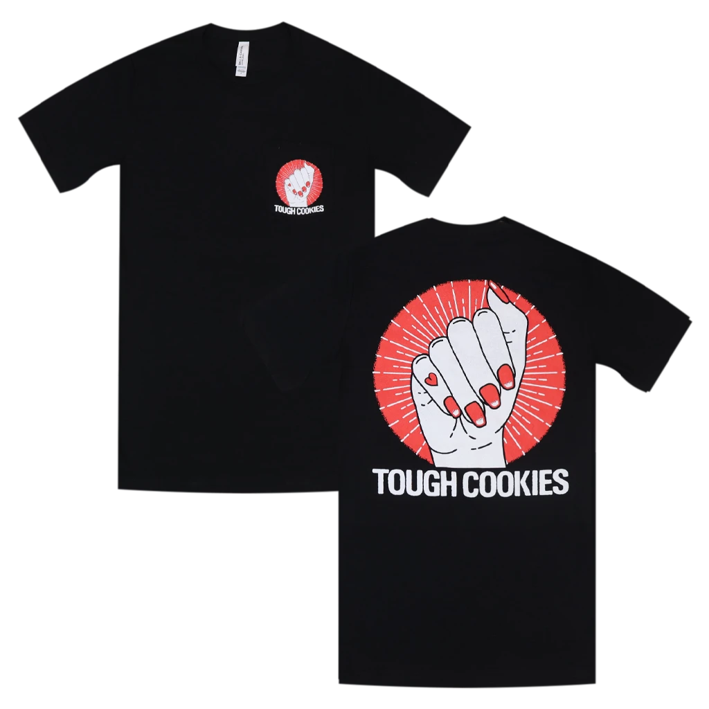 Low Cut Connie New Merch Tough Cookies Black Pocket T-Shirt 1 Low Cut Connie New Merch Tough Cookies Black Pocket T-Shirt