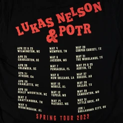 Lukas Nelson & Promise Of The Real Bronco 2022 Spring Tour T-Shirt