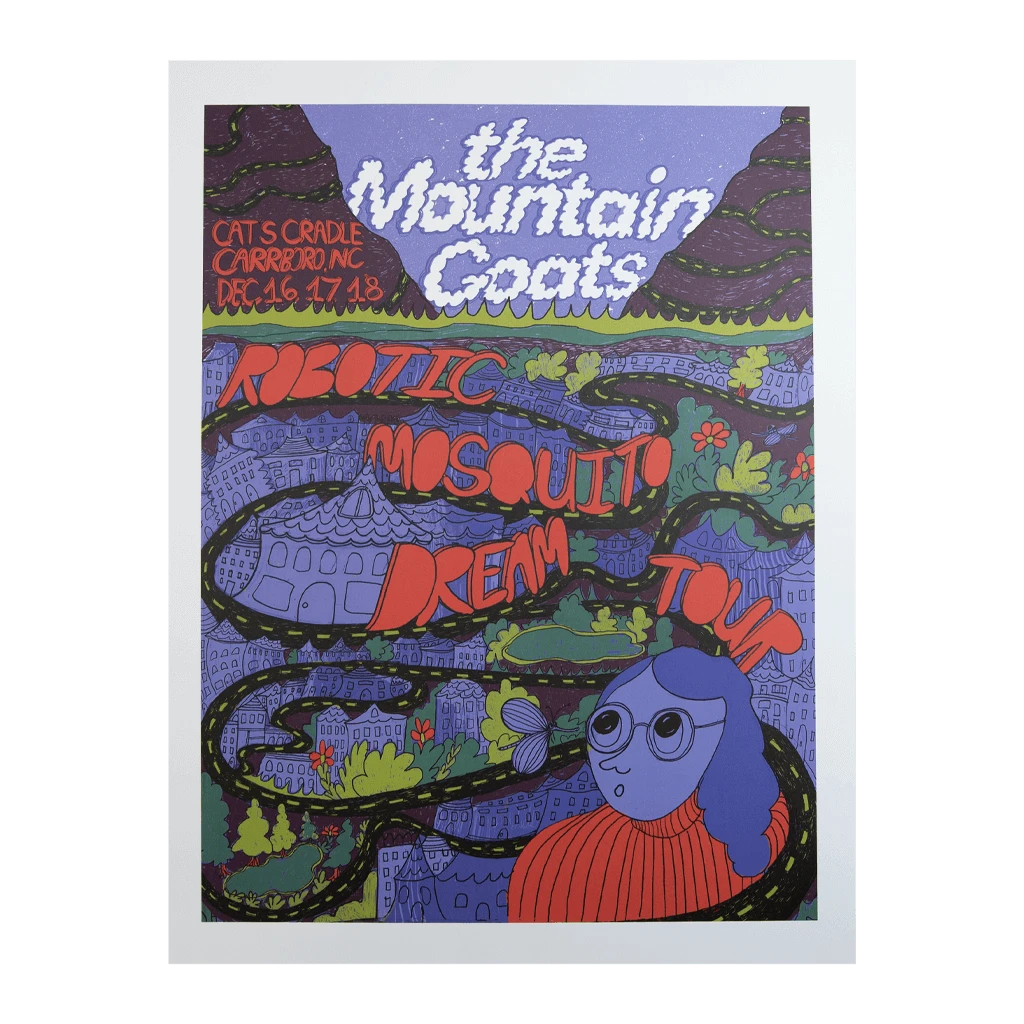 The Mountain Goats New Merch Robotic Mosquito Dream Tour Poster 1 The Mountain Goats New Merch Robotic Mosquito Dream Tour Poster
