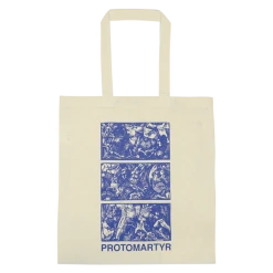 Protomartyr New Merch Triptych Natural Tote Bag