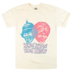 The King Khan & BBQ Show Two Heads Cream T-Shirt New Merch