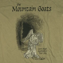 The Mountain Goats Cave Angel Ascendancy Tour Adult Unisex Green T-Shirt New Merch