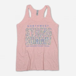 Northwest String Summit Vine Women's Pink Tri-Blend Tank Top New Merch