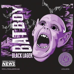 Weekly World News New Merch Bat Boy Black Lager T-Shirt