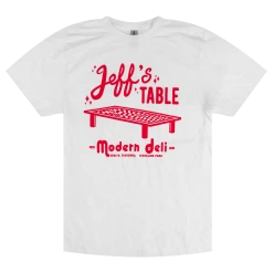 Jeff's Table Modern Deli White T-Shirt New Merch