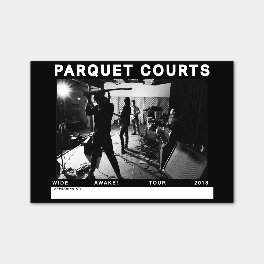 Parquet Courts Wide Awake 2018 Tour Poster New Merch 1 Parquet Courts Wide Awake 2018 Tour Poster New Merch