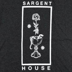 Sargent House New Merch Wine, Snakes & Roses Vintage Black Tri-Blend