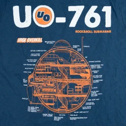 The Urge Overkill Store Rock & Roll Submarine Navy Women's T-Shirt New Merch