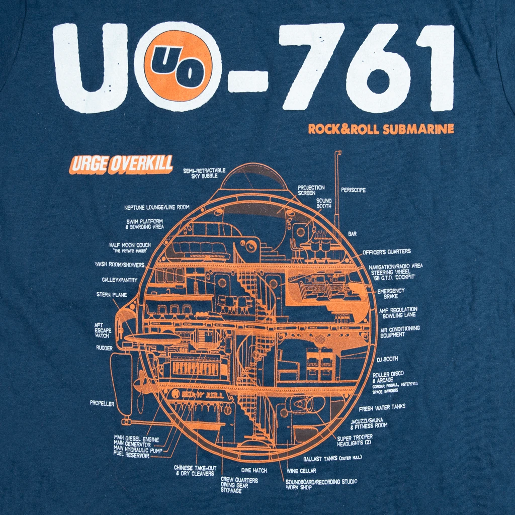 The Urge Overkill Store Rock & Roll Submarine Navy Women's T-Shirt New Merch 2 The Urge Overkill Store Rock & Roll Submarine Navy Women's T-Shirt New Merch