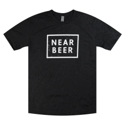 NEAR BEER Wordmark Logo Tri-Blend Black T-Shirt