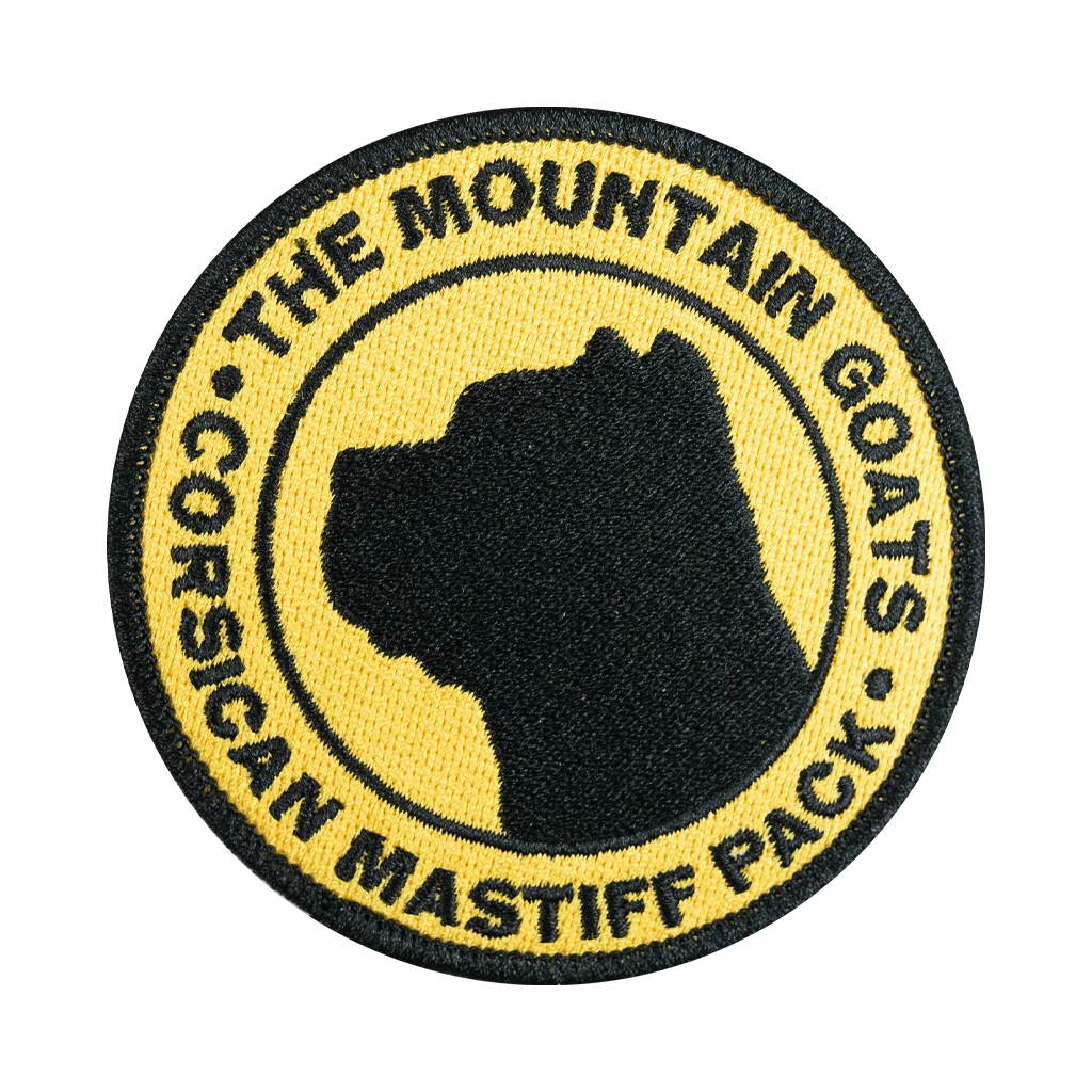 The Mountain Goats New Merch Mastiff Patch 2 The Mountain Goats New Merch Mastiff Patch