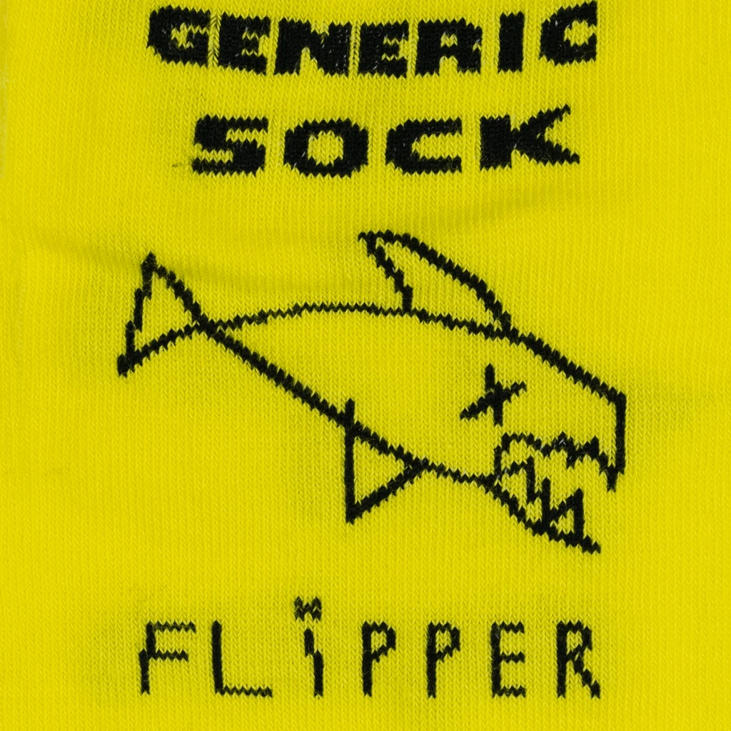 Flipper New Merch Fish - Yellow & Black Socks 2 Flipper New Merch Fish - Yellow & Black Socks