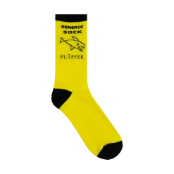Flipper New Merch Fish - Yellow & Black Socks 5 Flipper New Merch Fish - Yellow & Black Socks