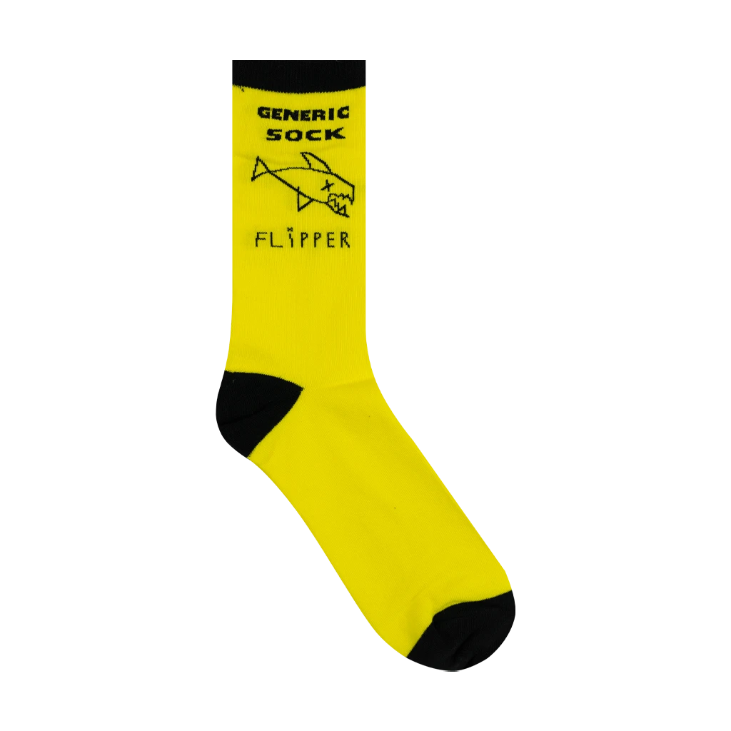 Flipper New Merch Fish - Yellow & Black Socks 3 Flipper New Merch Fish - Yellow & Black Socks