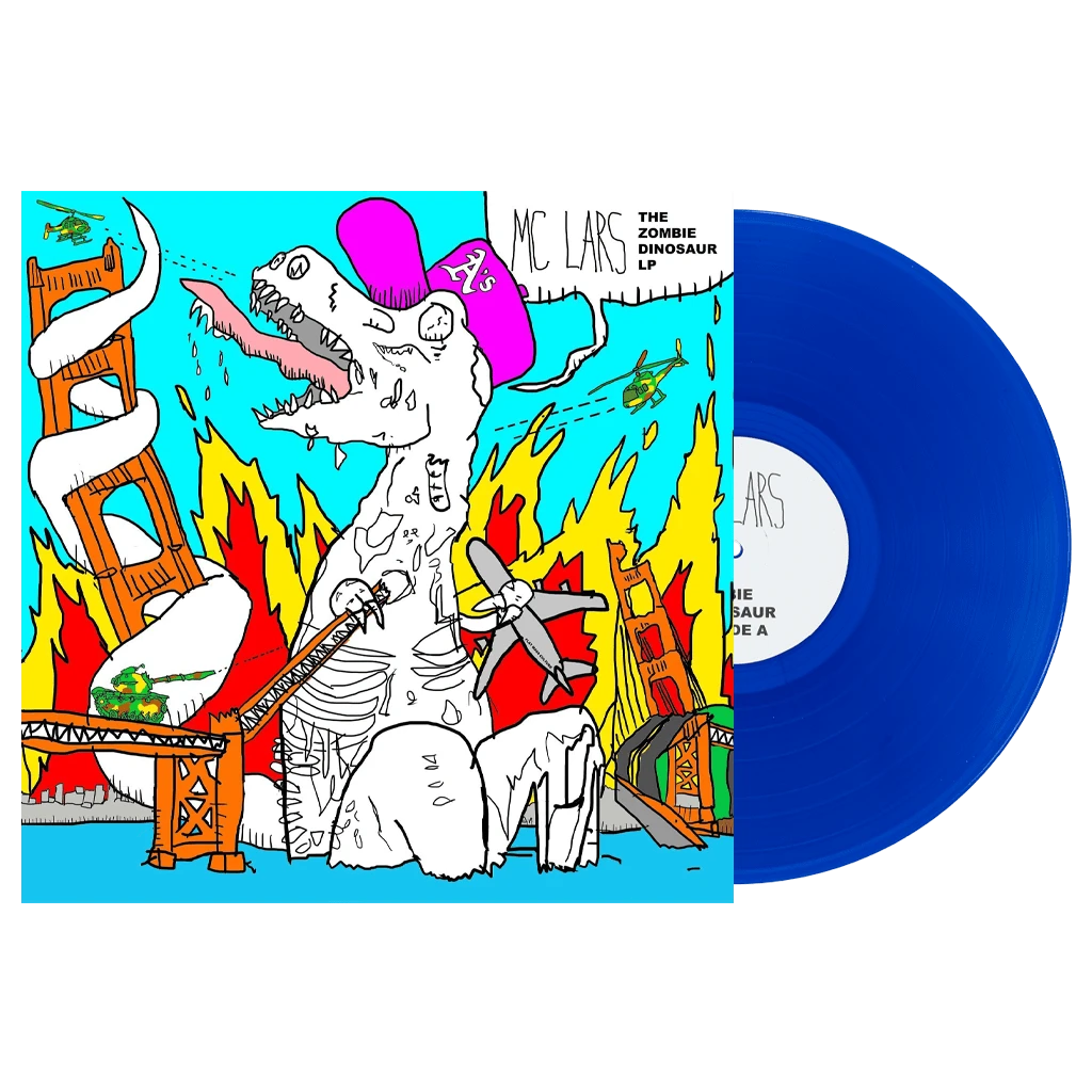MC Lars The Zombie Dinosaur LP Blue 12" Vinyl 1 MC Lars The Zombie Dinosaur LP Blue 12" Vinyl