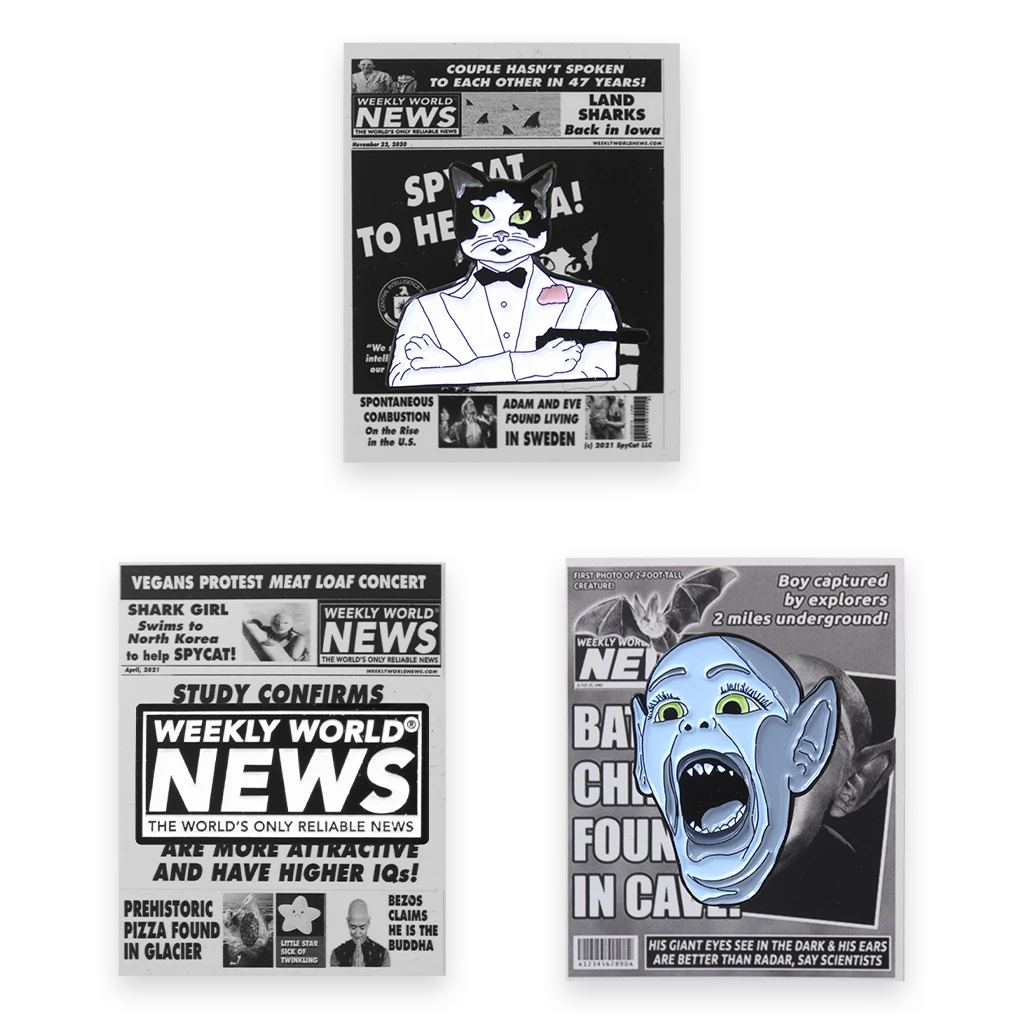 Weekly World News 3-Pack Enamel Pins 2 Weekly World News 3-Pack Enamel Pins