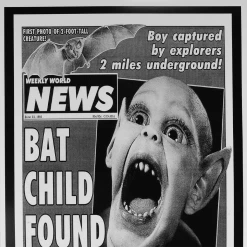 Weekly World News Bat Boy Found In Cave! Poster New Merch