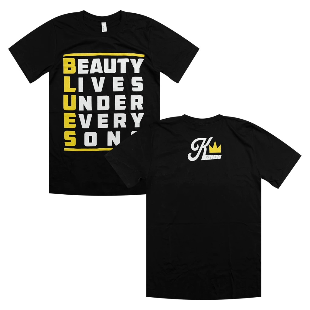 Christone "Kingfish" Ingram New Merch Blues Black T-Shirt 1 Christone "Kingfish" Ingram New Merch Blues Black T-Shirt