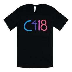C418 Logo Black T-Shirt New Merch