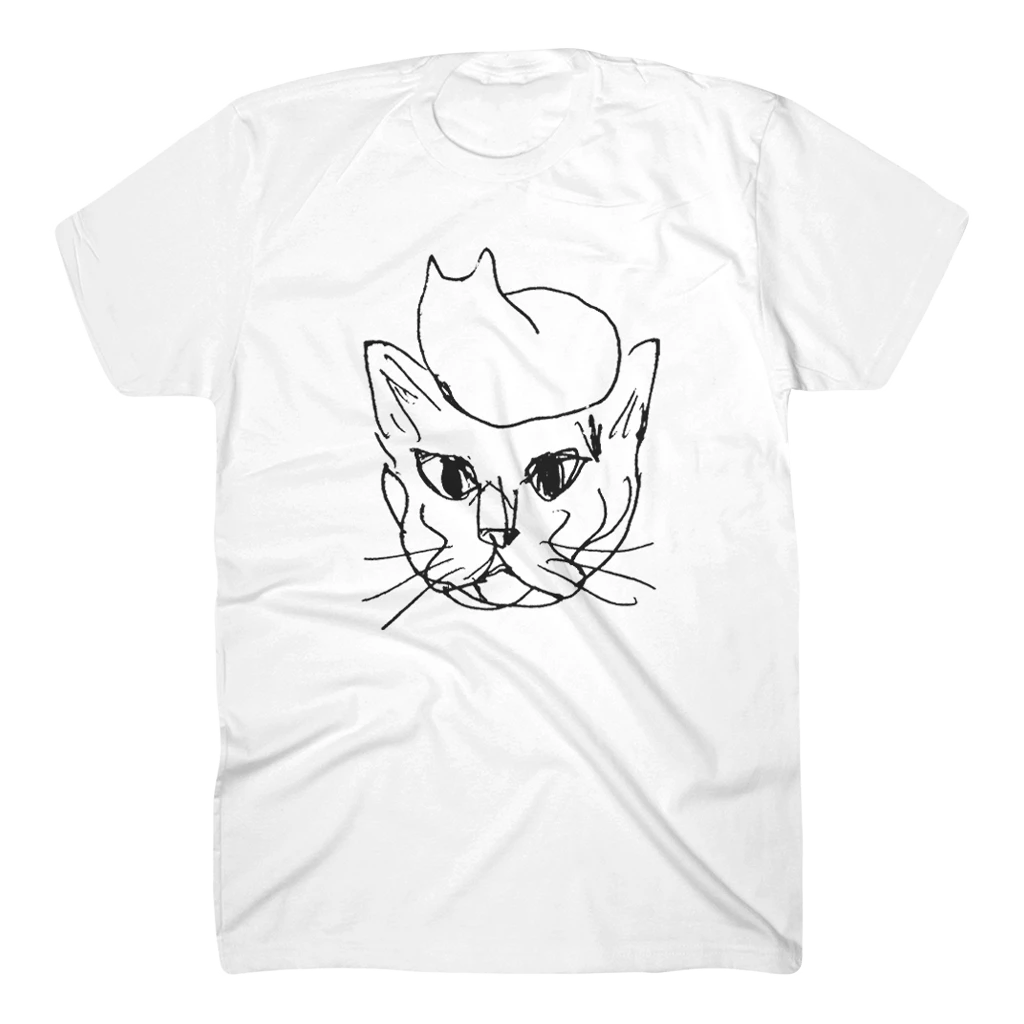 Rodrigo Amarante Cat On Cat White T-Shirt 1 Rodrigo Amarante Cat On Cat White T-Shirt