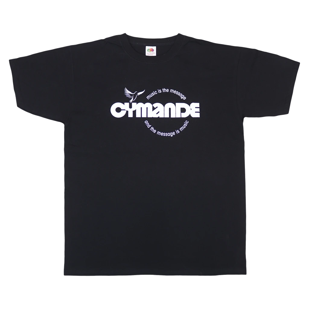 Cymande New Merch The Message Bird - Adult's Black T-Shirt 1 Cymande New Merch The Message Bird - Adult's Black T-Shirt