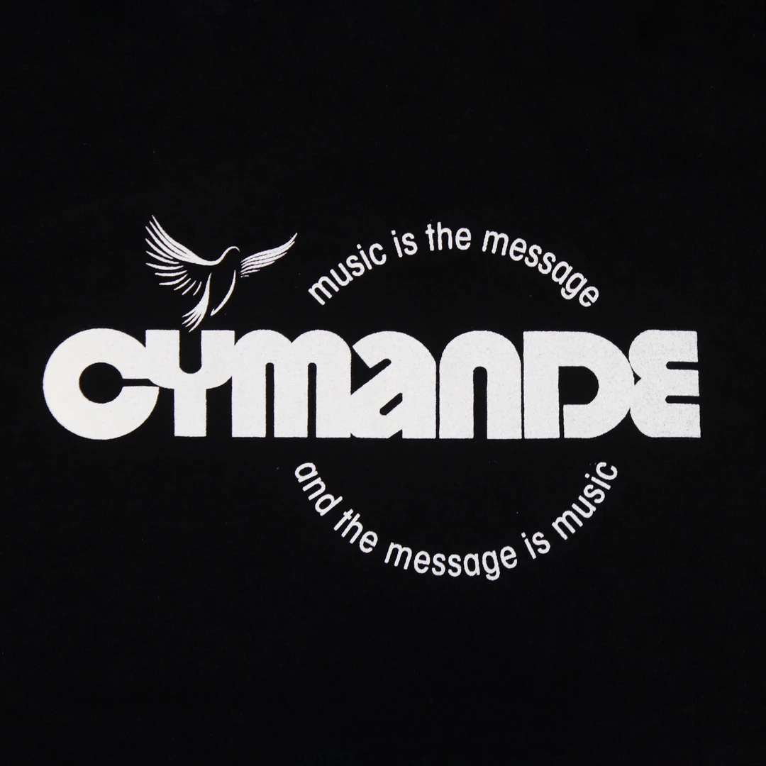 Cymande New Merch The Message Bird - Adult's Black T-Shirt 2 Cymande New Merch The Message Bird - Adult's Black T-Shirt