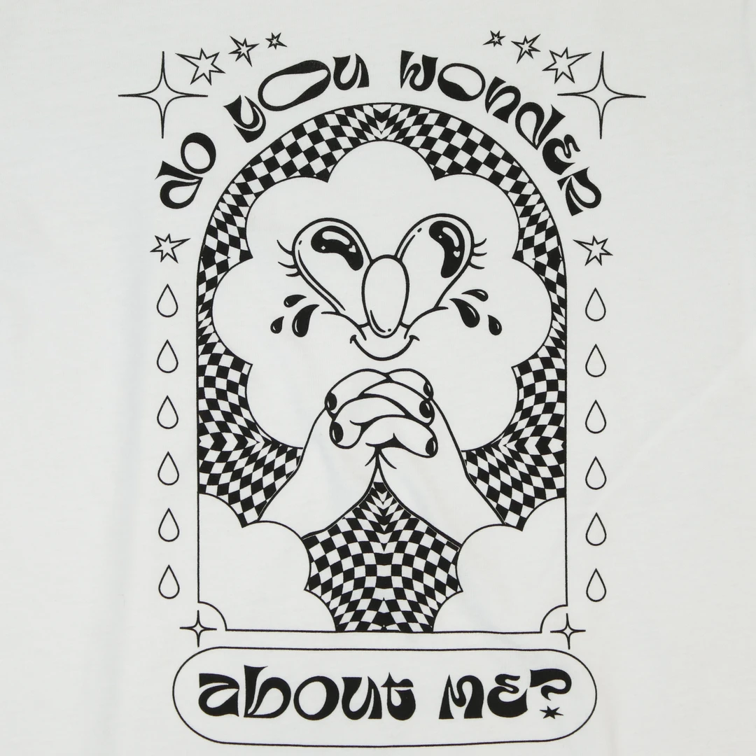 Diet Cig DYWAM White Long Sleeve T-Shirt 2 Diet Cig DYWAM White Long Sleeve T-Shirt