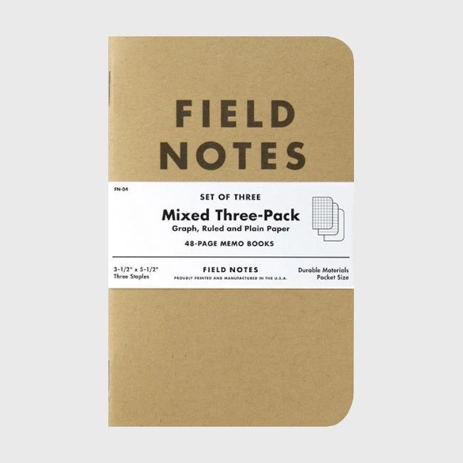Field Notes Mixed Paper 3-Pack 1 Field Notes Mixed Paper 3-Pack