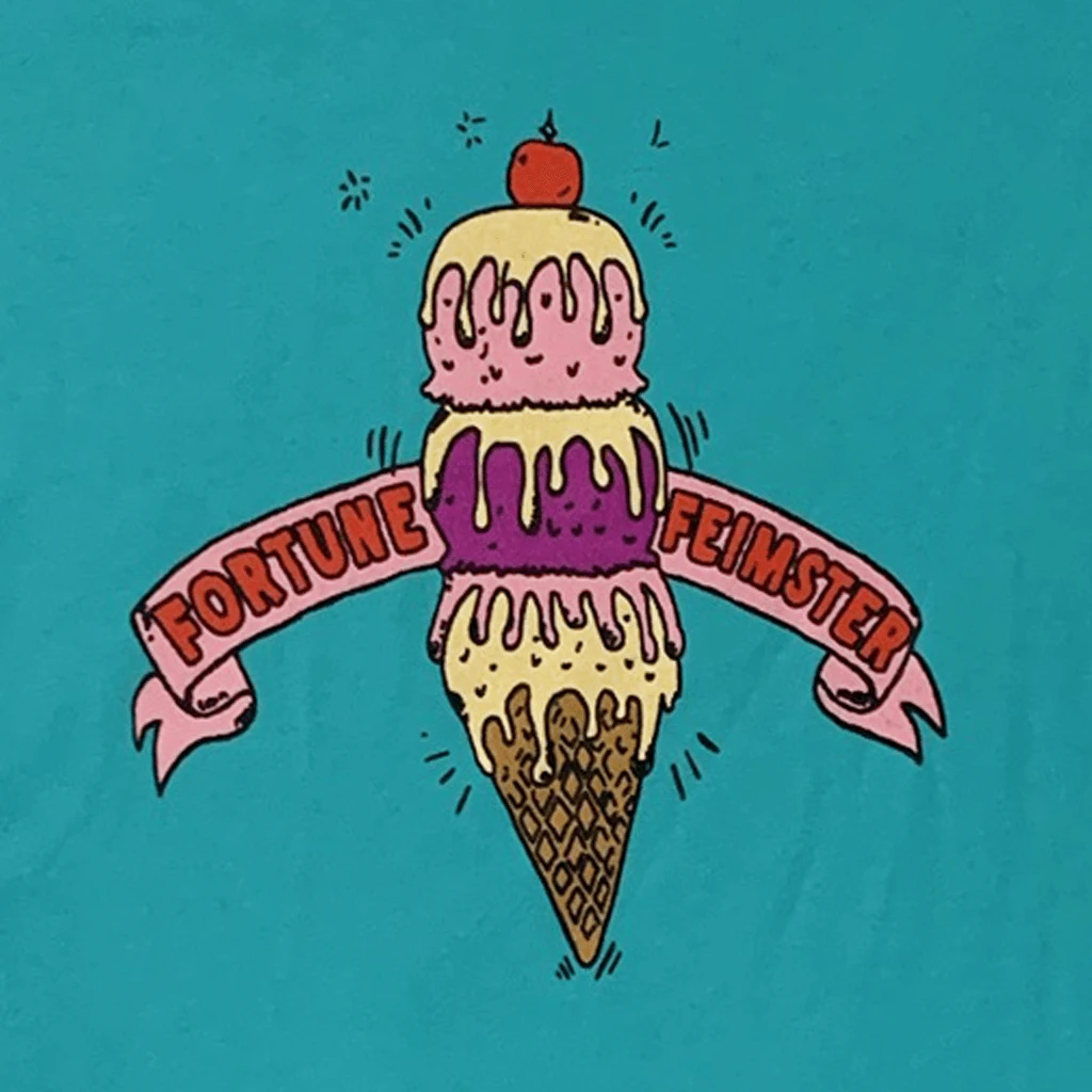 Fortune Feimster Ice Cream Cone - Teal T-Shirt New Merch 2 Fortune Feimster Ice Cream Cone - Teal T-Shirt New Merch